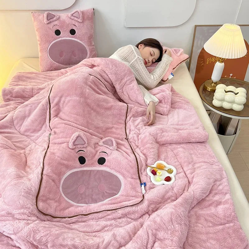 BowLift | Convertible CozyNest Blanket Pillow Combo for Home Comfort