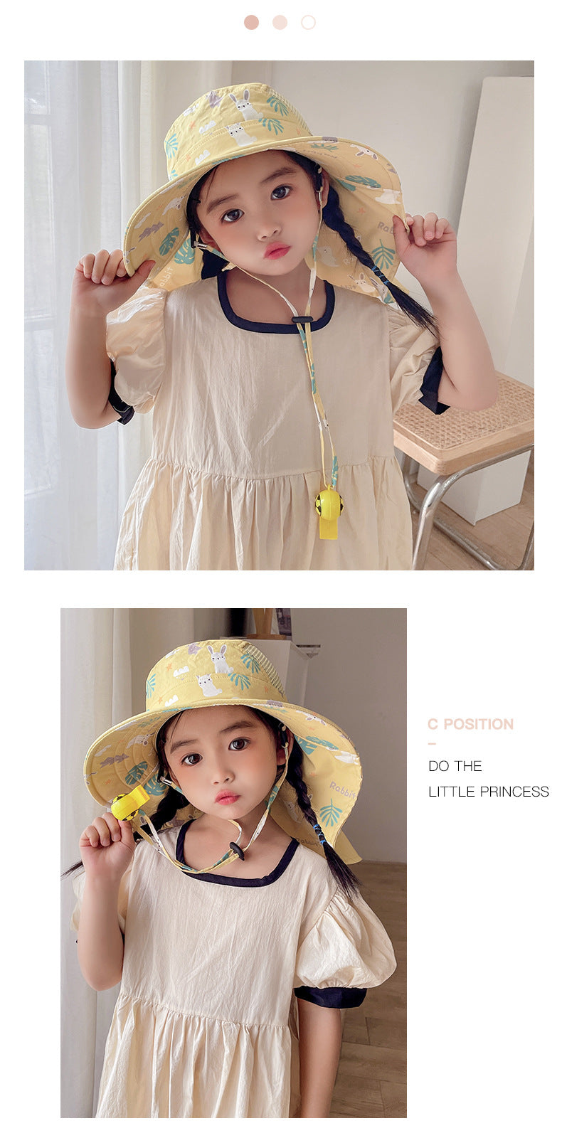 BowLift | Children's Sun Hat with UPF 50+ - Adjustable Chin Straps and Wide Brim
