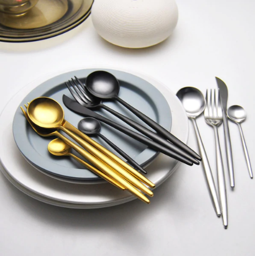 BowLift | Luxury 24-Piece Gold-Silver Cutlery Set for Stylish Table Setting