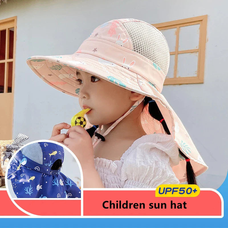 BowLift | Children's Sun Hat with UPF 50+ - Adjustable Chin Straps and Wide Brim