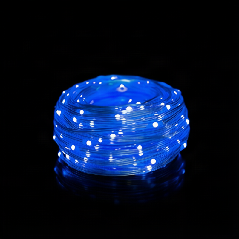 LED string lights, 10 m, 100 lights, USB/battery