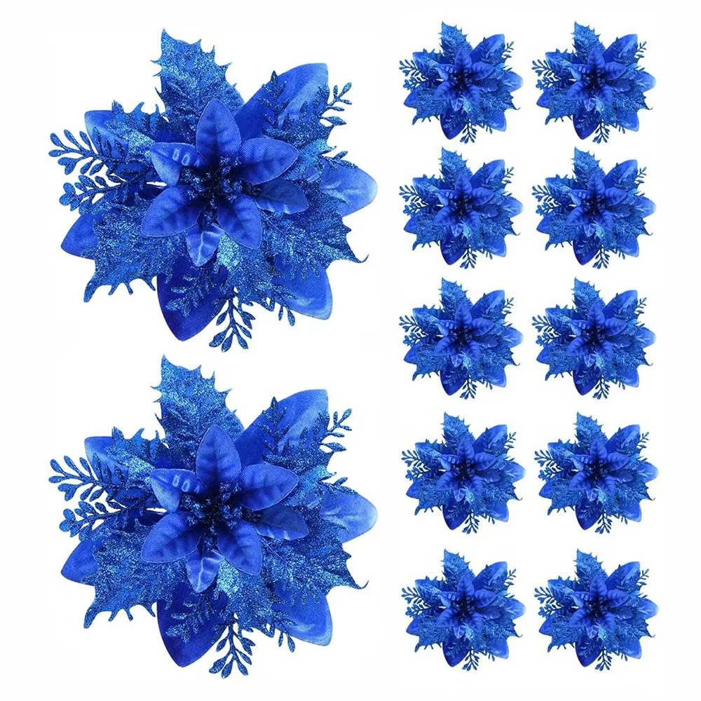 BowLift | Decorative Flower Set Pattern Pink, Gold or Red for Christmas Tree