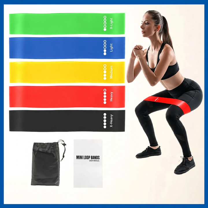 Resistance bands made of TPE for fitness and training