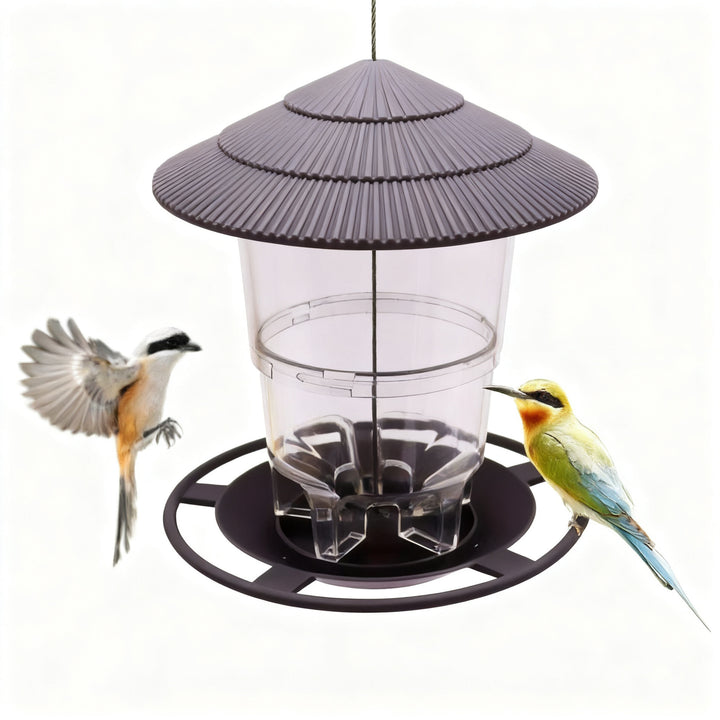 Expandable bird feeders for hanging