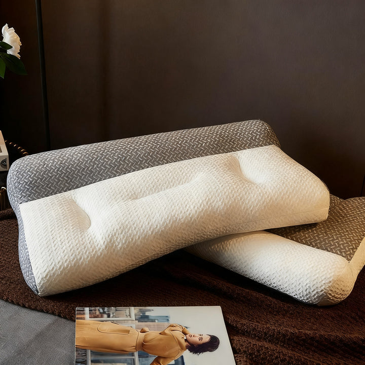 Neck support pillow with soy fiber filling