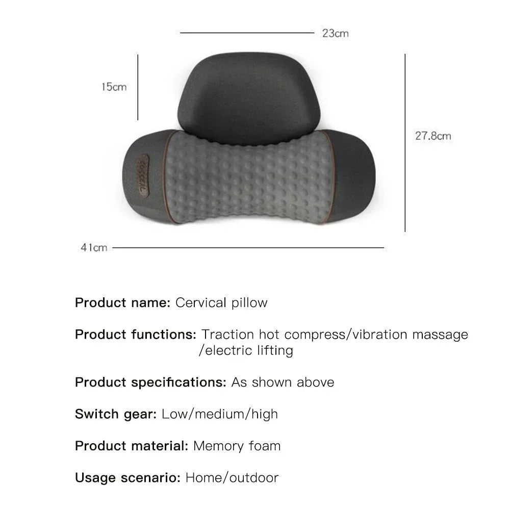 BowLift | Electric Head and Neck Massager Cervical Pillow