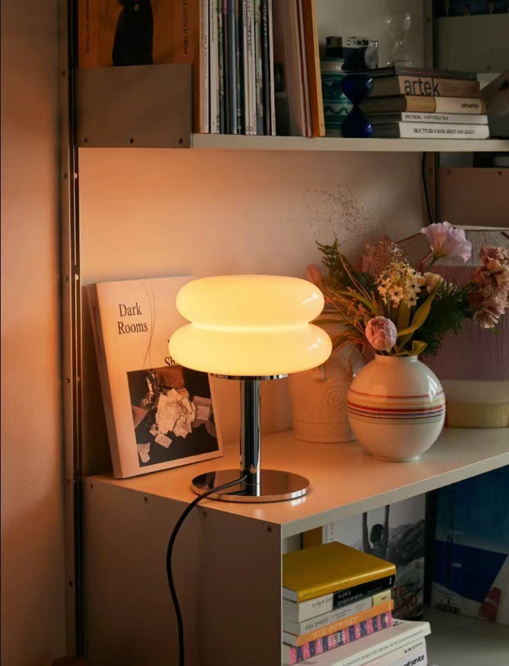 BowLift | DESIGNER GLASS TABLE LAMP - AMBIENT LED LAMP FOR BEDROOM AND STUDY