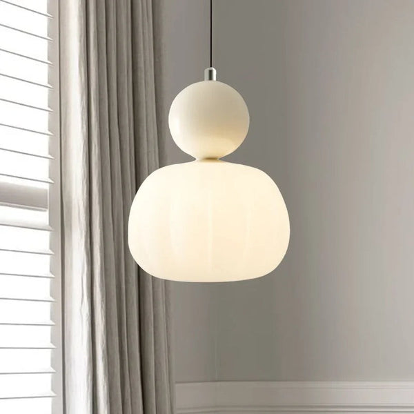 BowLift | Art Deco Pendant Lamp in Cream Shade – Style and Refinement