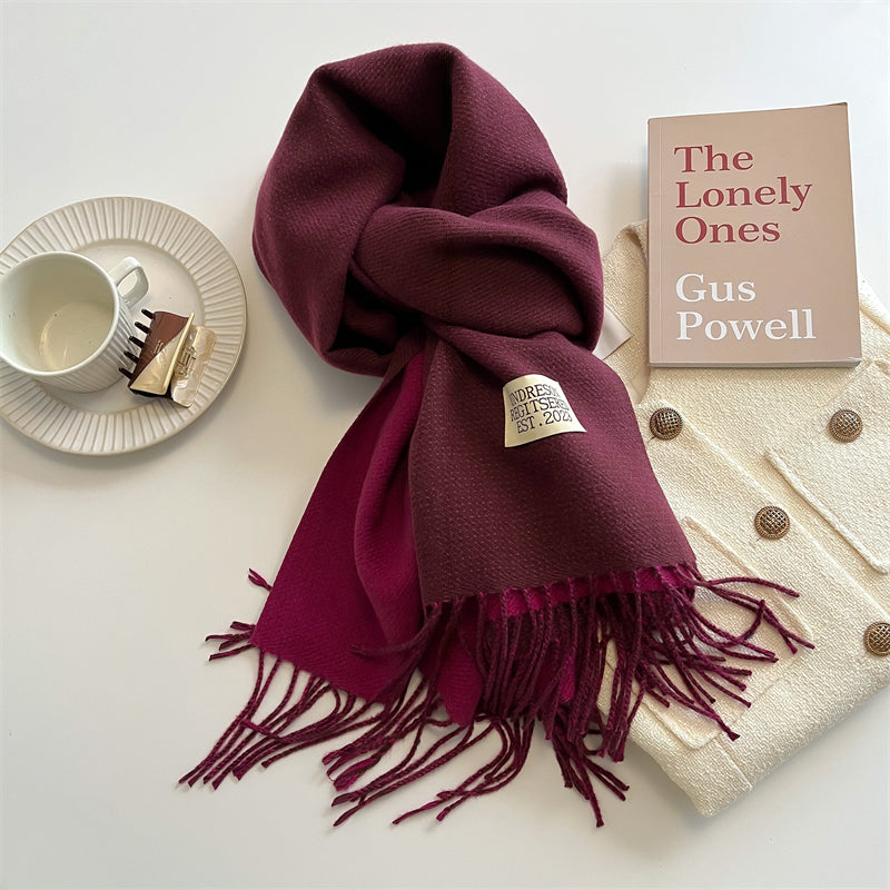 LuxeTwist Scarf - Elegant Reversible Pashmina Bowlift