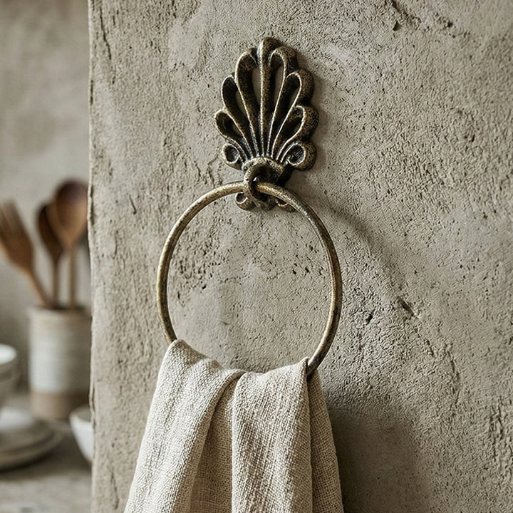 Cast Iron Towel Rack, Vintage Style