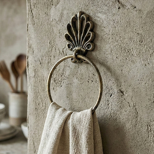 Cast Iron Towel Rack, Vintage Style