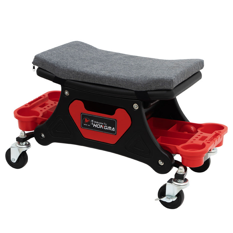 Work stool for car care and repair