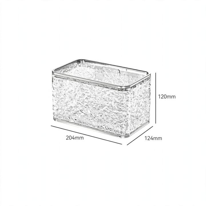 Transparent paper towel holder, wall-mounted, suction cup