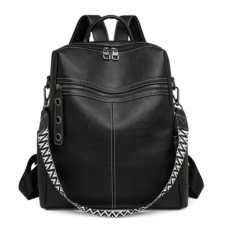 Backpack made of PU material, multiple carrying options