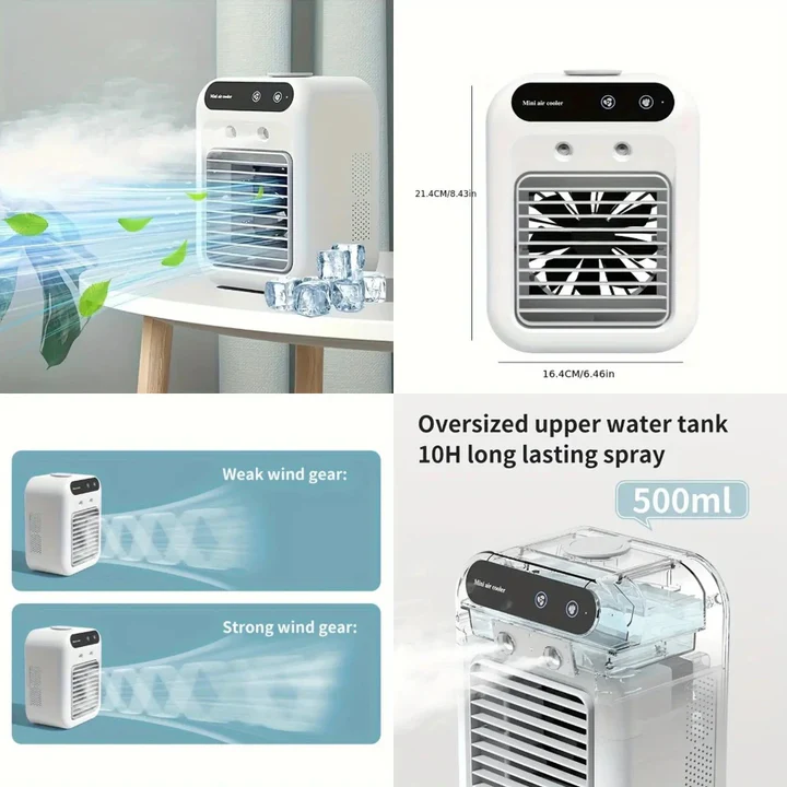 BowLift | Rechargeable Portable Aircon with Mist Spray
