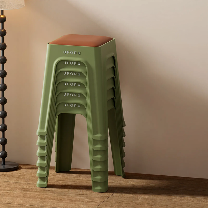Plastic stackable stool, reinforced, model DA1408