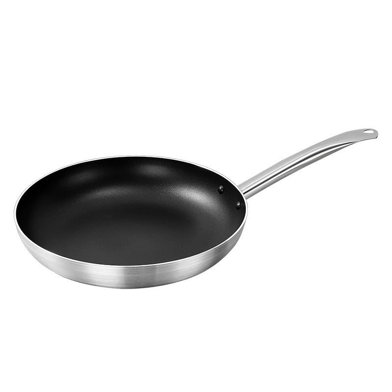 Frying pan with glass lid, cast iron bottom