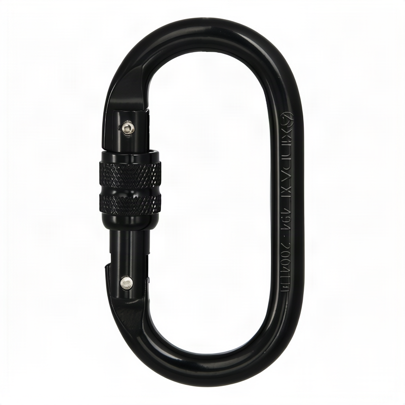 Steel carabiner for climbing, 25 KN
