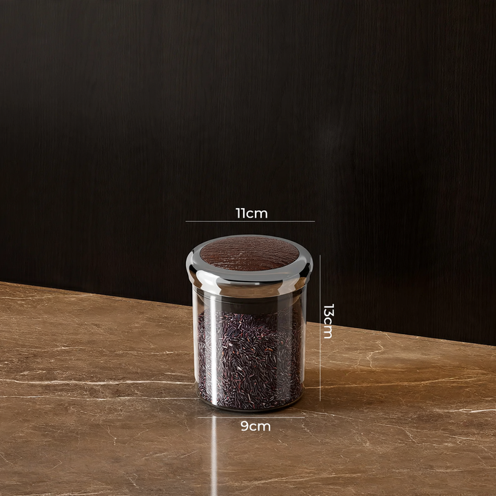Storage container, round, food safe, with closure