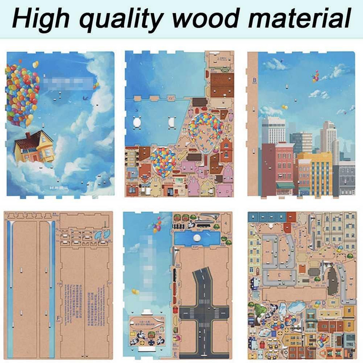 3D-Wood Puzzle DIY-Book Corner Kit | Bowlift