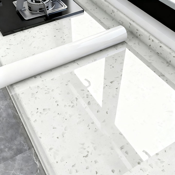 Kitchen countertop protective film, PET, oil and water resistant
