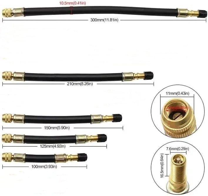 Flexible tire valve extensions | Universal fit, effortless access | Bowlift