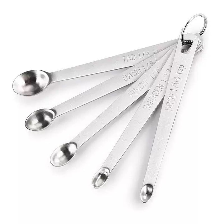 Stainless steel measuring spoon and cup set, 6-piece