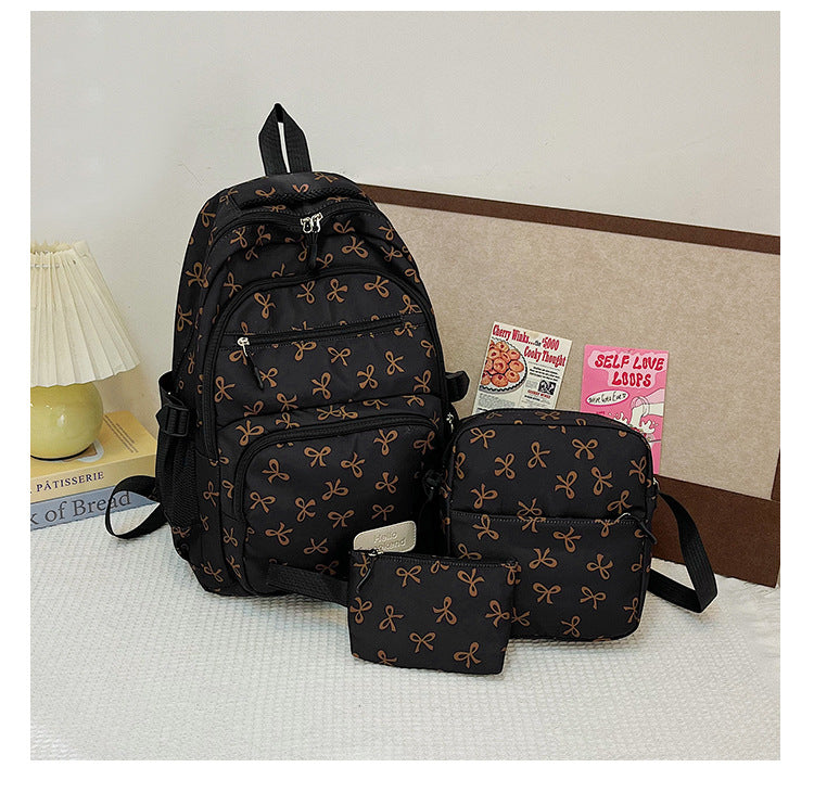 Nylon backpack, large capacity, modern design