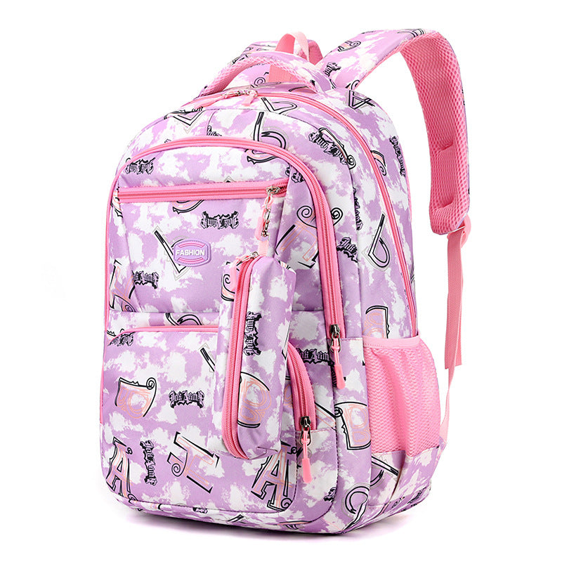 Backpack, 36–55 L, striped pattern, up to 16 inches