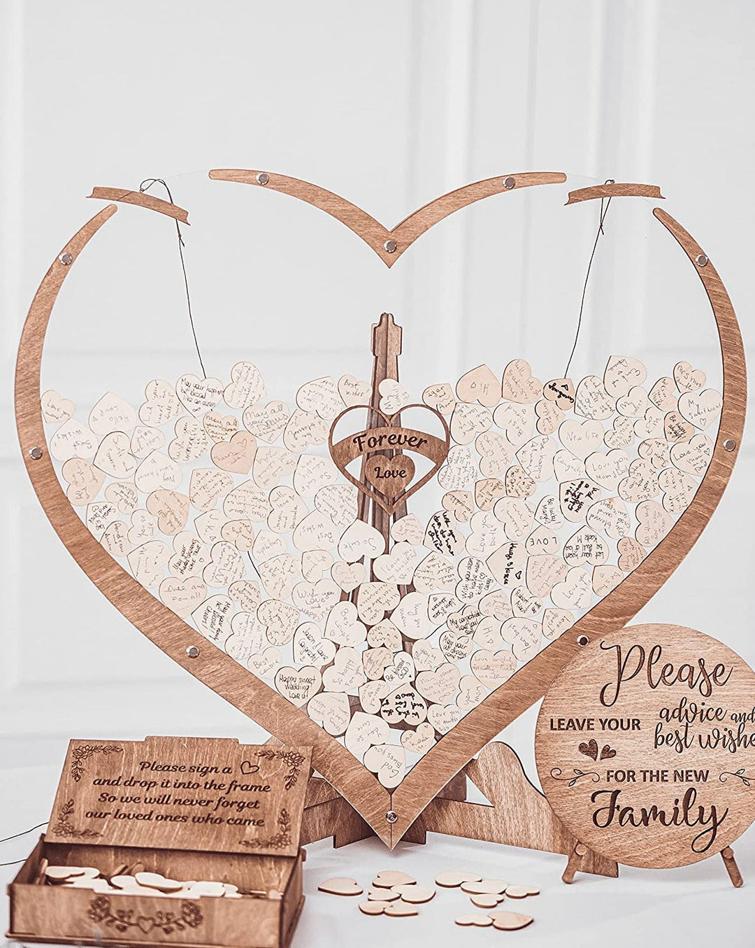 Everlasting Moments heart-shaped guest book Bowlift