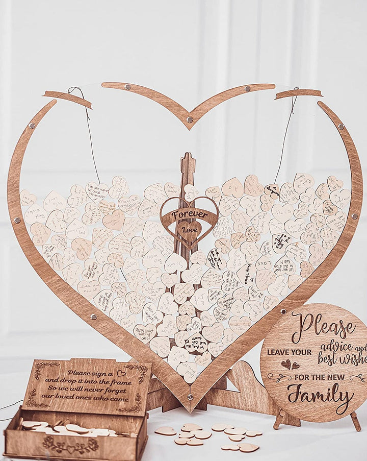 Everlasting Moments heart-shaped guest book Bowlift