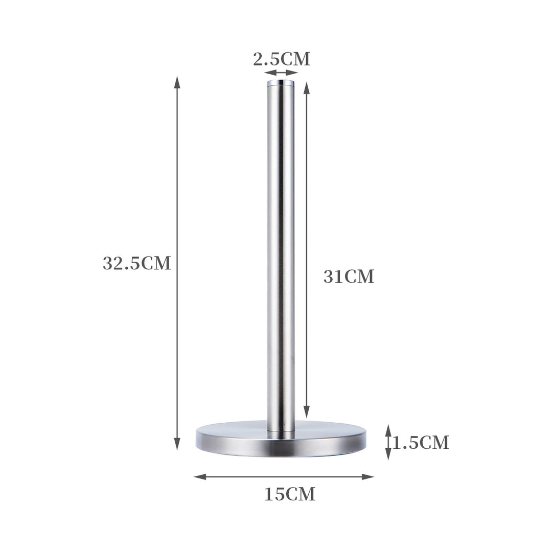 Stainless steel kitchen roll holder