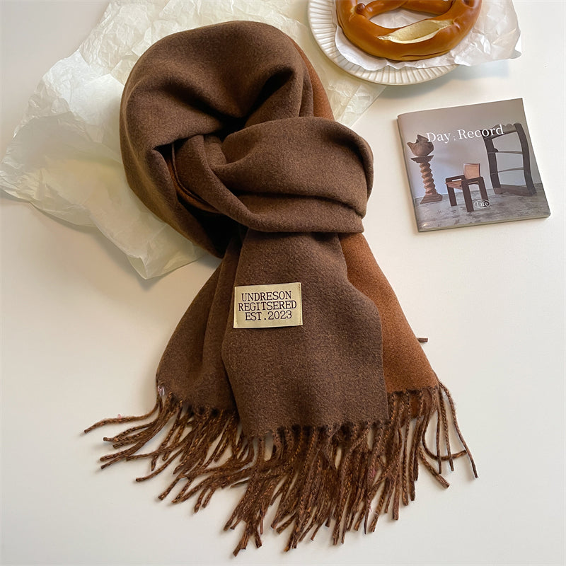 LuxeTwist Scarf - Elegant Reversible Pashmina Bowlift