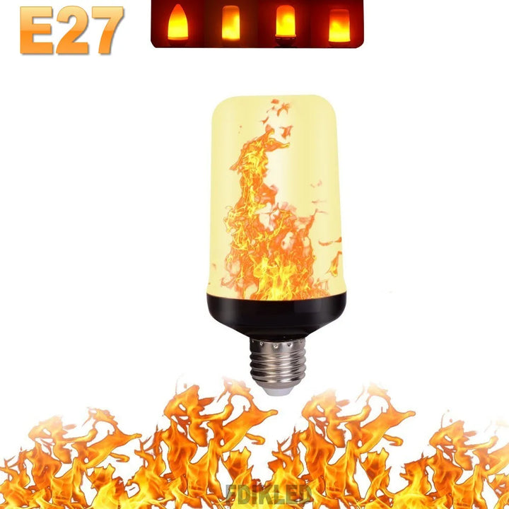 LED FLAME LIGHT PARTY LAMP - 4 MODES FIRE SIMULATION | Bowlift