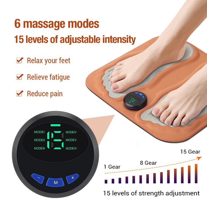 3D-Foot Massager Pad | Pain Relief for Tired Feet in Seconds – Convenient from Home | Bowlift