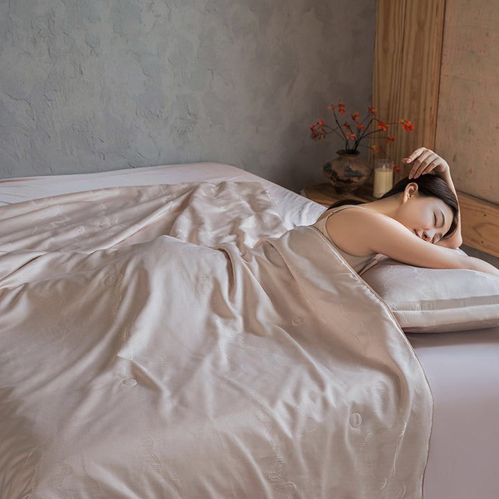 Silk duvet with Lyocell cover, summer weight