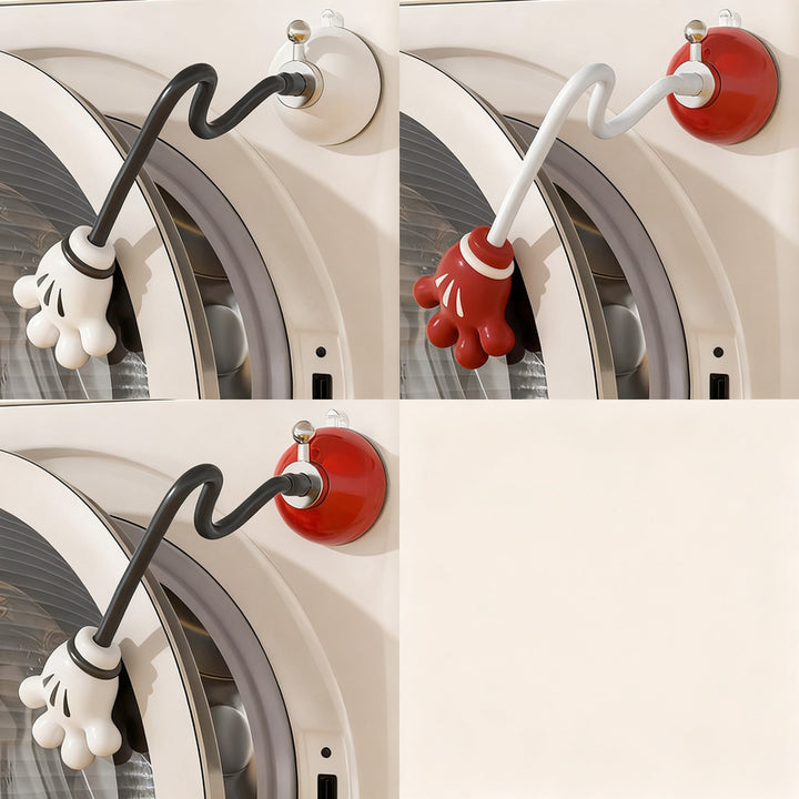Magnetic ventilation holder for washing machines