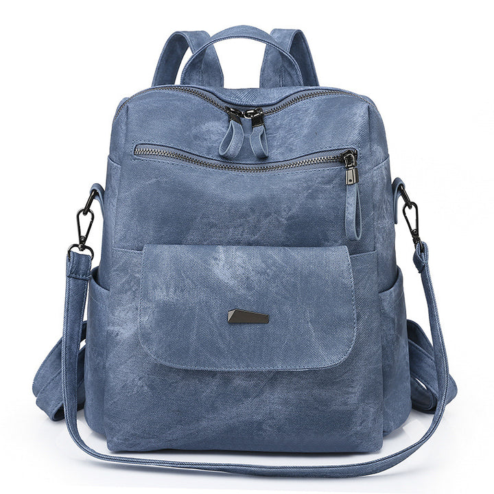 Women's backpack made of PU, large capacity