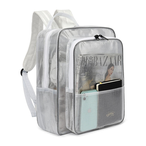 Antistatic PVC backpack, transparent
