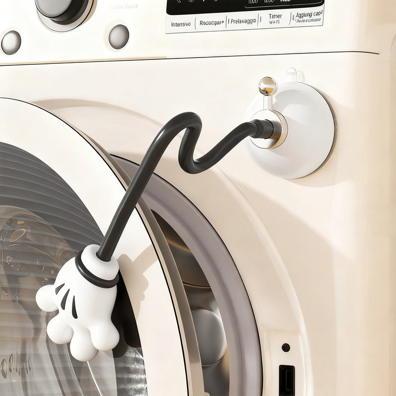 Magnetic ventilation holder for washing machines