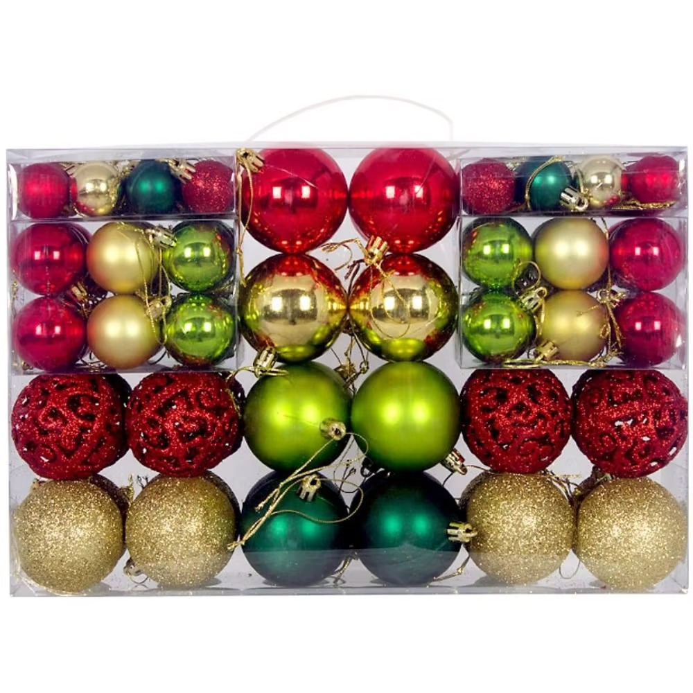 BowLift | Christmas Baubles Large Pattern Set of Decorations for Party