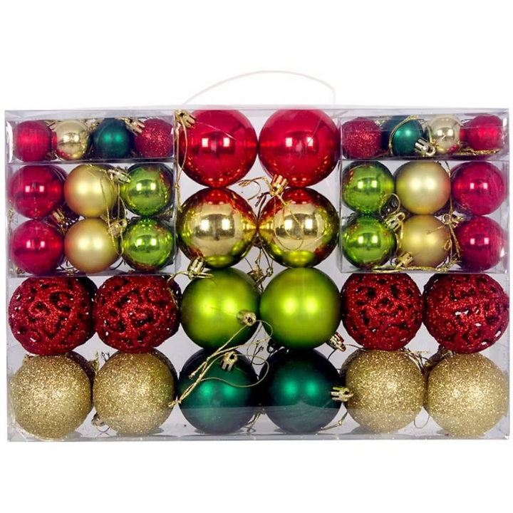 BowLift | Christmas Baubles Large Pattern Set of Decorations for Party