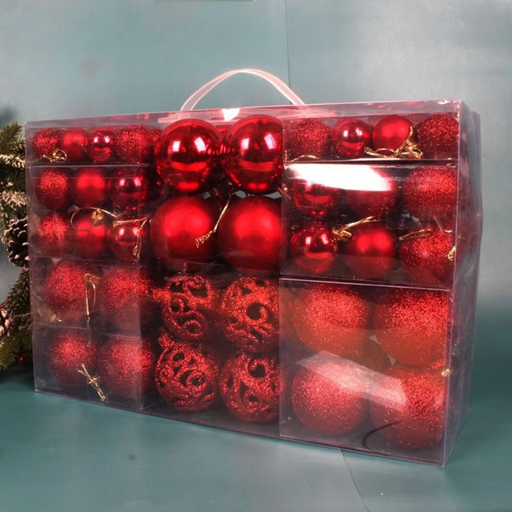 BowLift | Christmas Baubles Large Pattern Set of Decorations for Party
