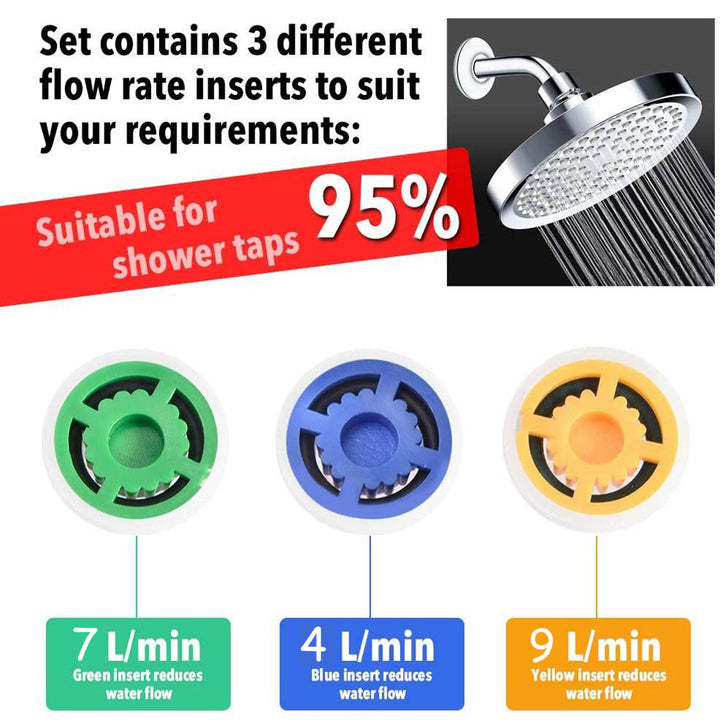 Water-saving aerator, copper, various sizes