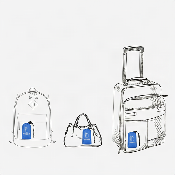 Lightweight foldable backpack, under 20 L, polyester