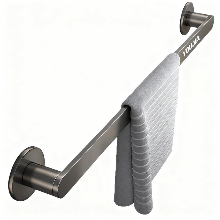 Wall-mounted towel bar without drilling