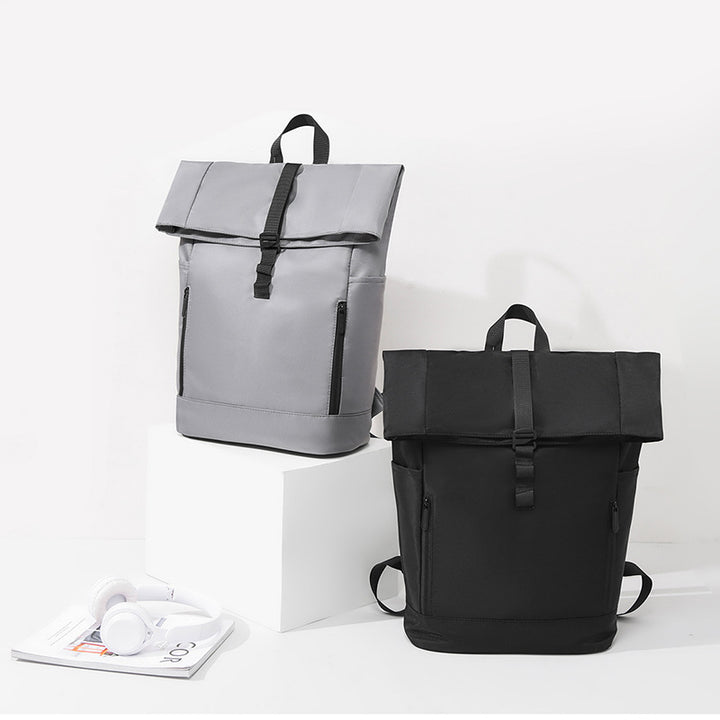 Double shoulder backpack with roll closure, 20-35 L