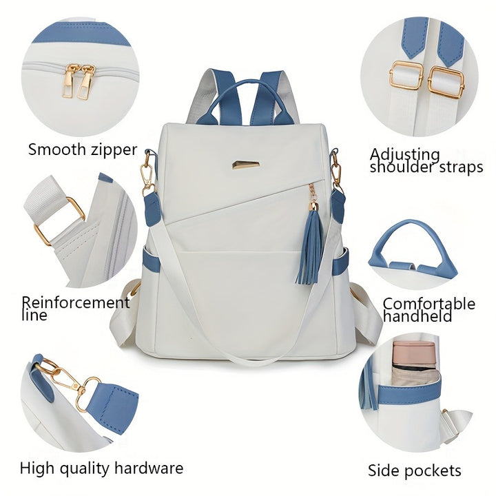 Nylon backpack, lightweight, for everyday use and travel