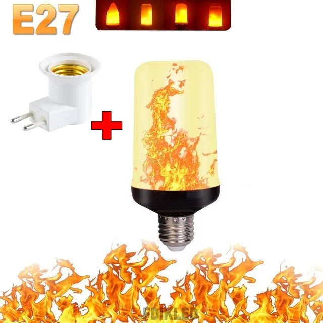 LED FLAME LIGHT PARTY LAMP - 4 MODES FIRE SIMULATION | Bowlift