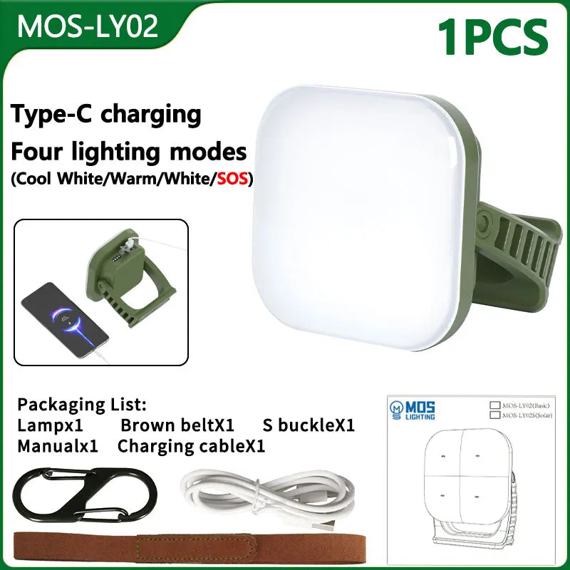 Rechargeable LED Camping Lamp with Magnets Bowlift